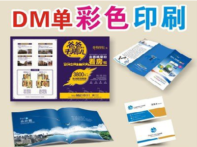 山阳单页印刷，色彩搭配简单。